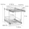 Household Essentials Glidez Chrome 2-Tier Cabinet Organizer